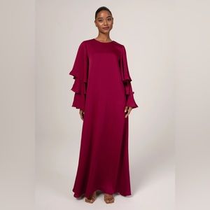 Celia Ruffle Sleeve Maxi Dress